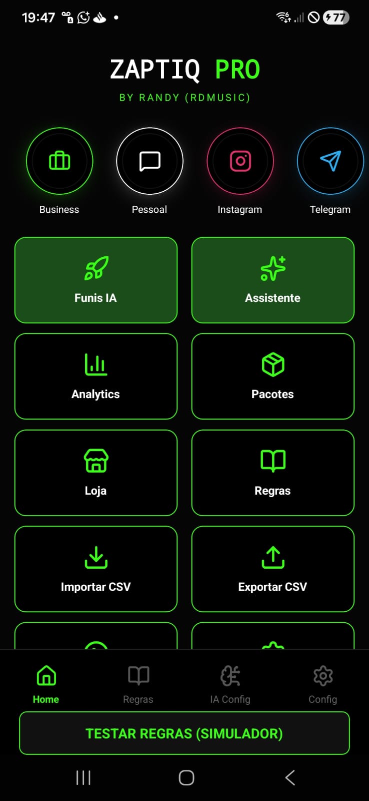 Zaptiq App Interface